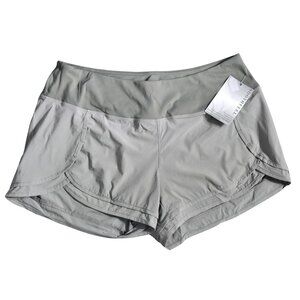 NWT | Soothfeel Gray Technical Running Shorts | Zipper Pocket | XL